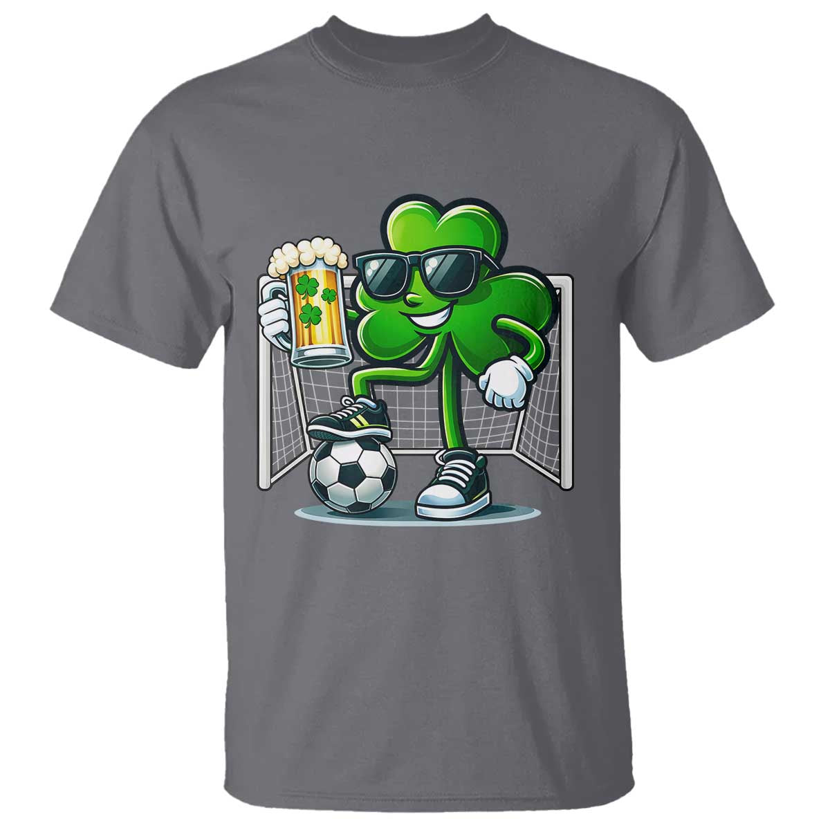 Funny Irish Shamrock Dabbing Soccer T Shirt St Patricks Day