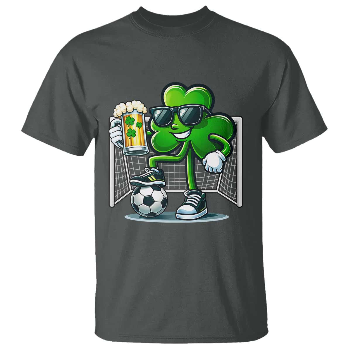 Funny Irish Shamrock Dabbing Soccer T Shirt St Patricks Day