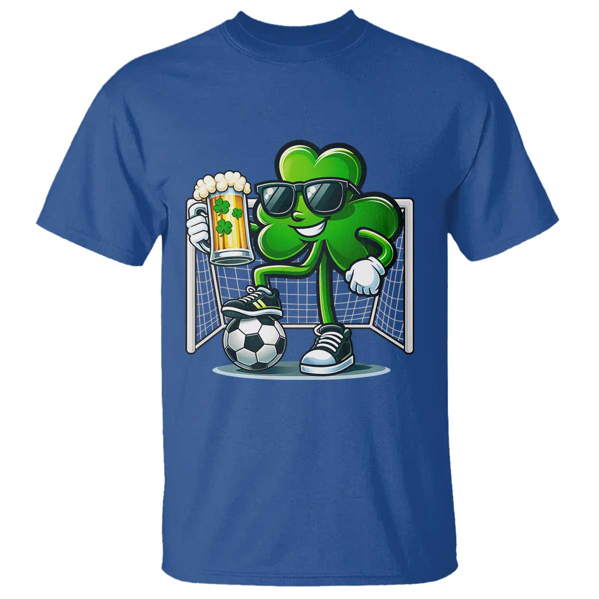 Funny Irish Shamrock Dabbing Soccer T Shirt St Patricks Day