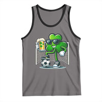 Funny Irish Shamrock Dabbing Soccer Tank Top St Patricks Day