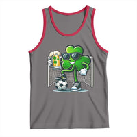 Funny Irish Shamrock Dabbing Soccer Tank Top St Patricks Day