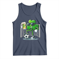 Funny Irish Shamrock Dabbing Soccer Tank Top St Patricks Day