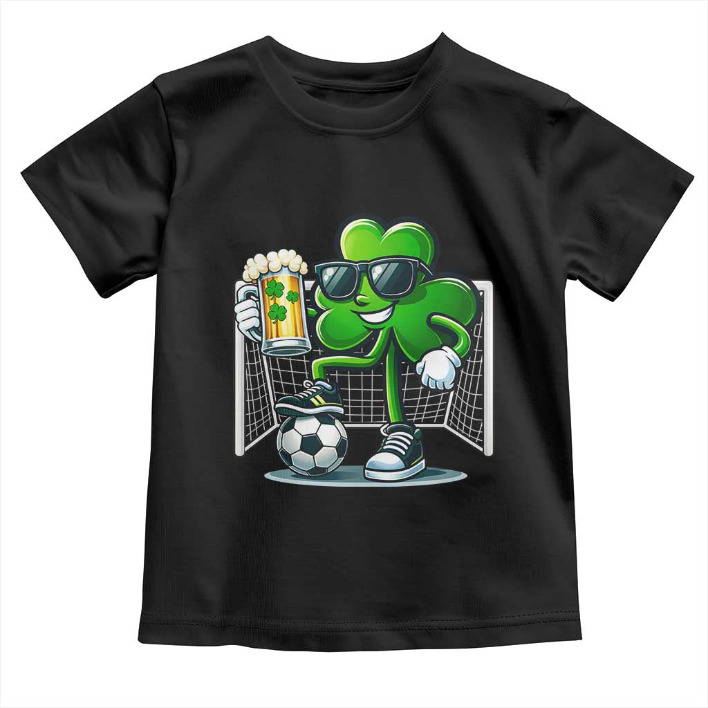 Funny Irish Shamrock Dabbing Soccer Toddler T Shirt St Patricks Day