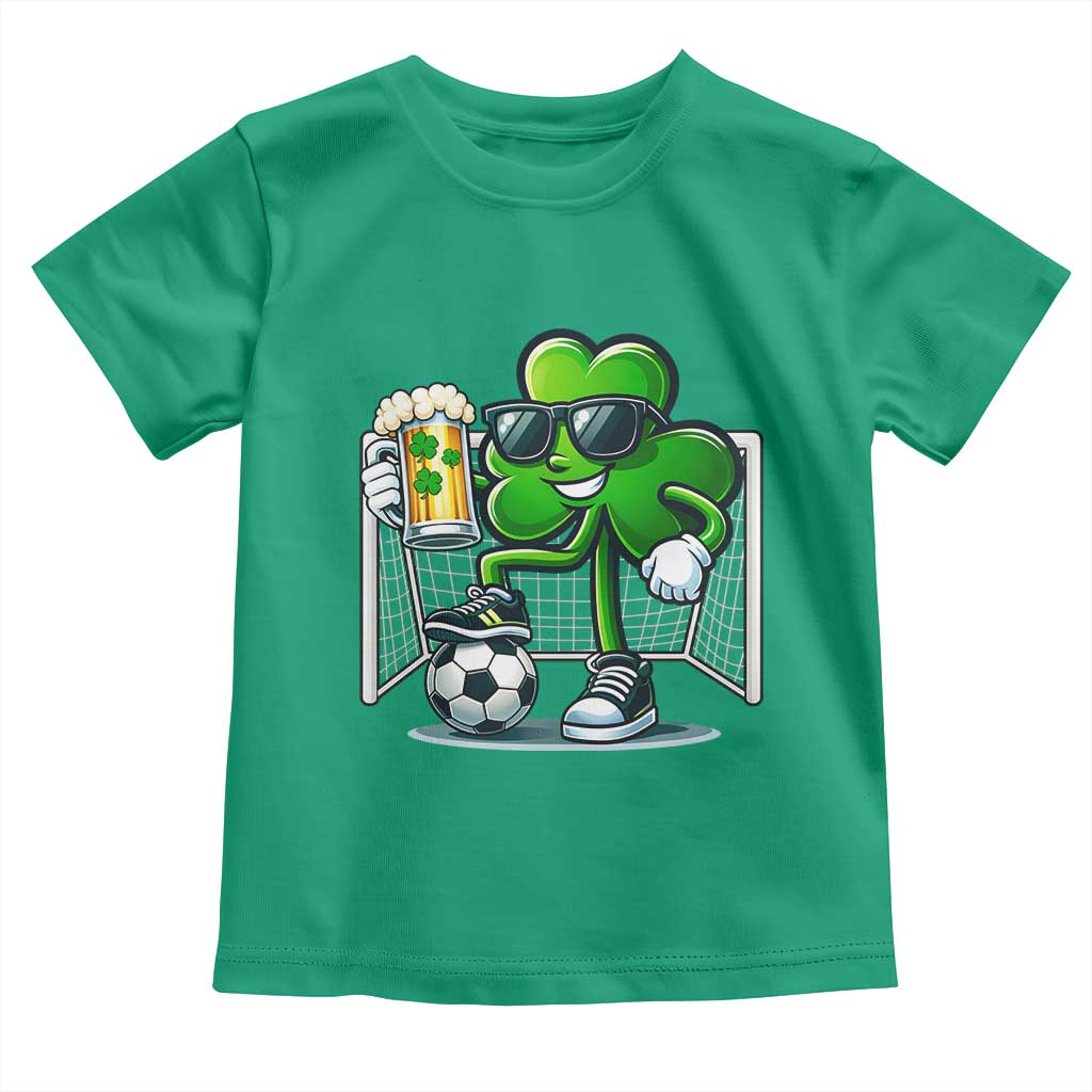 Funny Irish Shamrock Dabbing Soccer Toddler T Shirt St Patricks Day