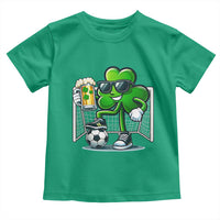 Funny Irish Shamrock Dabbing Soccer Toddler T Shirt St Patricks Day