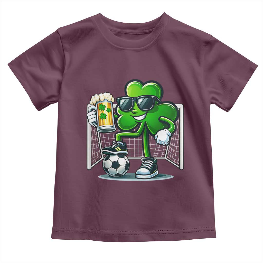 Funny Irish Shamrock Dabbing Soccer Toddler T Shirt St Patricks Day
