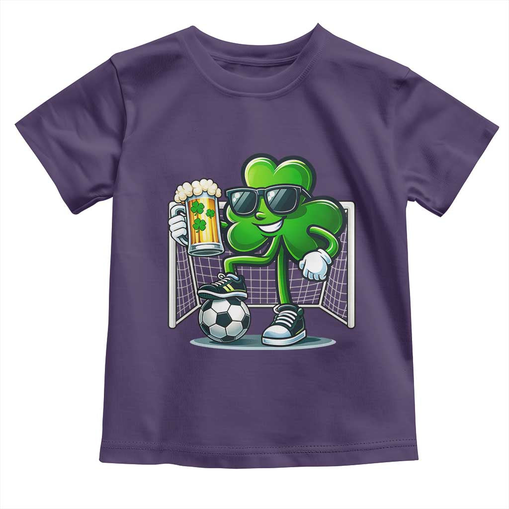 Funny Irish Shamrock Dabbing Soccer Toddler T Shirt St Patricks Day