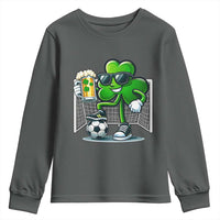 Funny Irish Shamrock Dabbing Soccer Youth Sweatshirt St Patricks Day