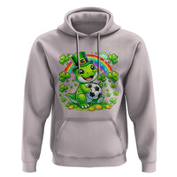 Cute Dinosaur Soccer Player Hoodie St Patricks Day Dino Lover