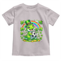 Cute Dinosaur Soccer Player Toddler T Shirt St Patricks Day Dino Lover