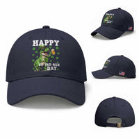 Happy St Pat Rex Day Baseball Cap Funny Dinosaur Drinking Beer