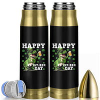 Happy St Pat Rex Day Bullet Tumbler Funny Dinosaur Drinking Beer