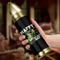 Happy St Pat Rex Day Bullet Tumbler Funny Dinosaur Drinking Beer