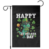Happy St Pat Rex Day Garden Flag St Patricks Day Dino Lover