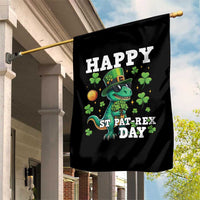 Happy St Pat Rex Day Garden Flag St Patricks Day Dino Lover