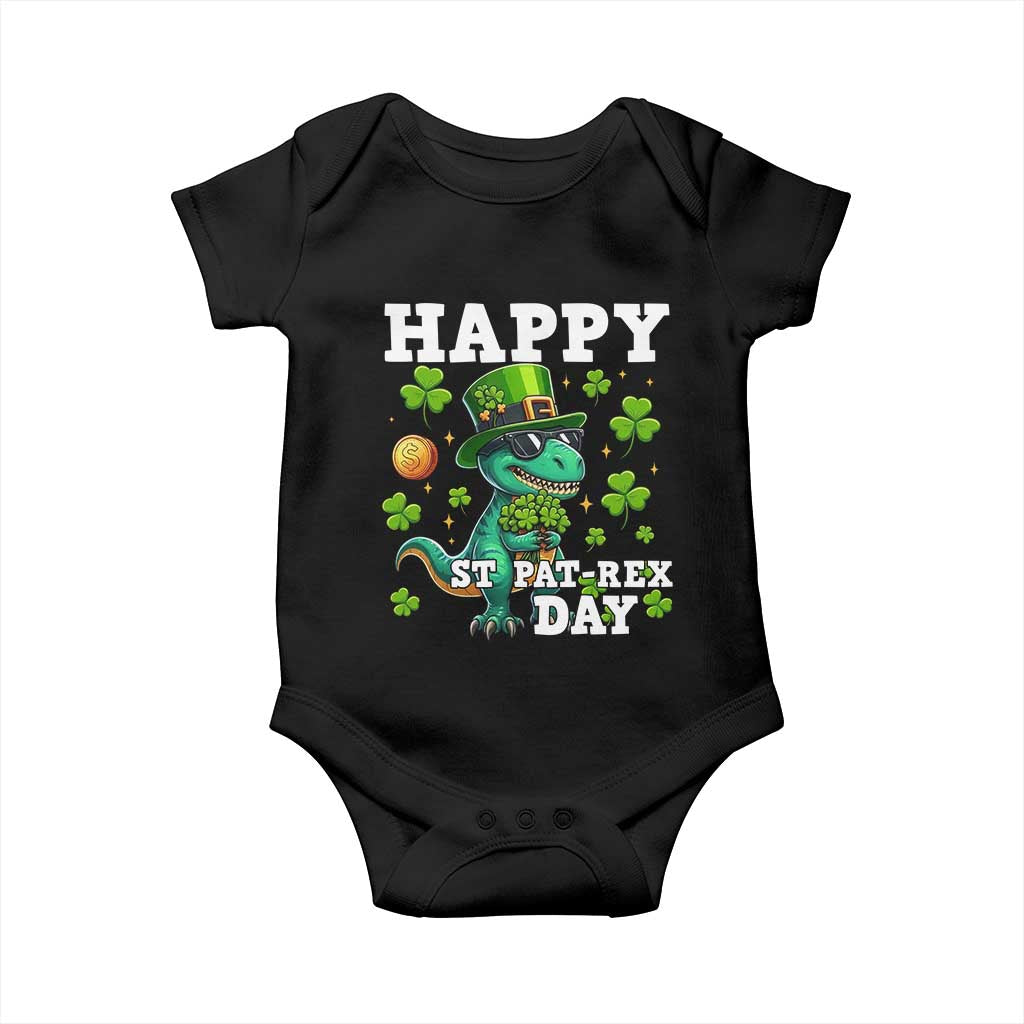Happy St Pat Rex Day Baby Onesie St Patricks Day Dino Lover