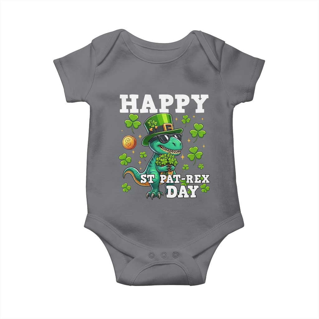 Happy St Pat Rex Day Baby Onesie St Patricks Day Dino Lover