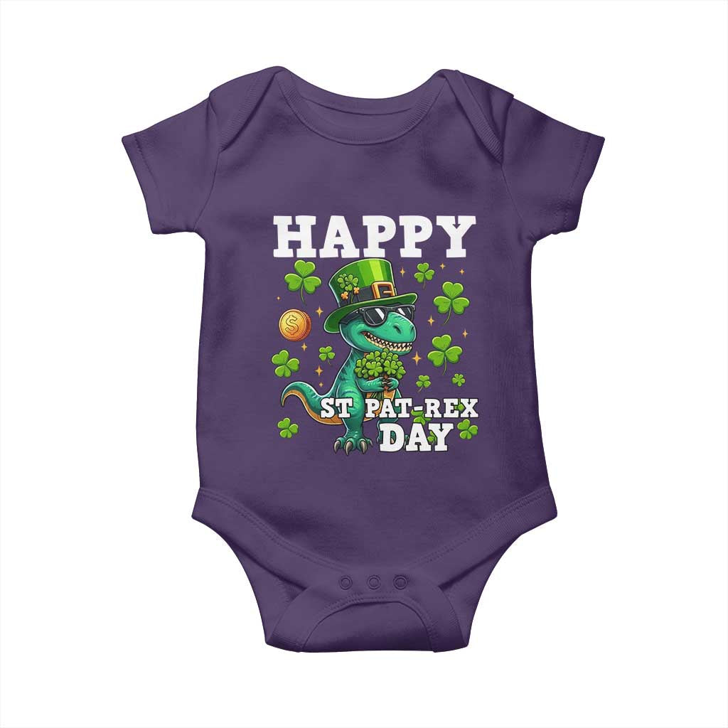 Happy St Pat Rex Day Baby Onesie St Patricks Day Dino Lover