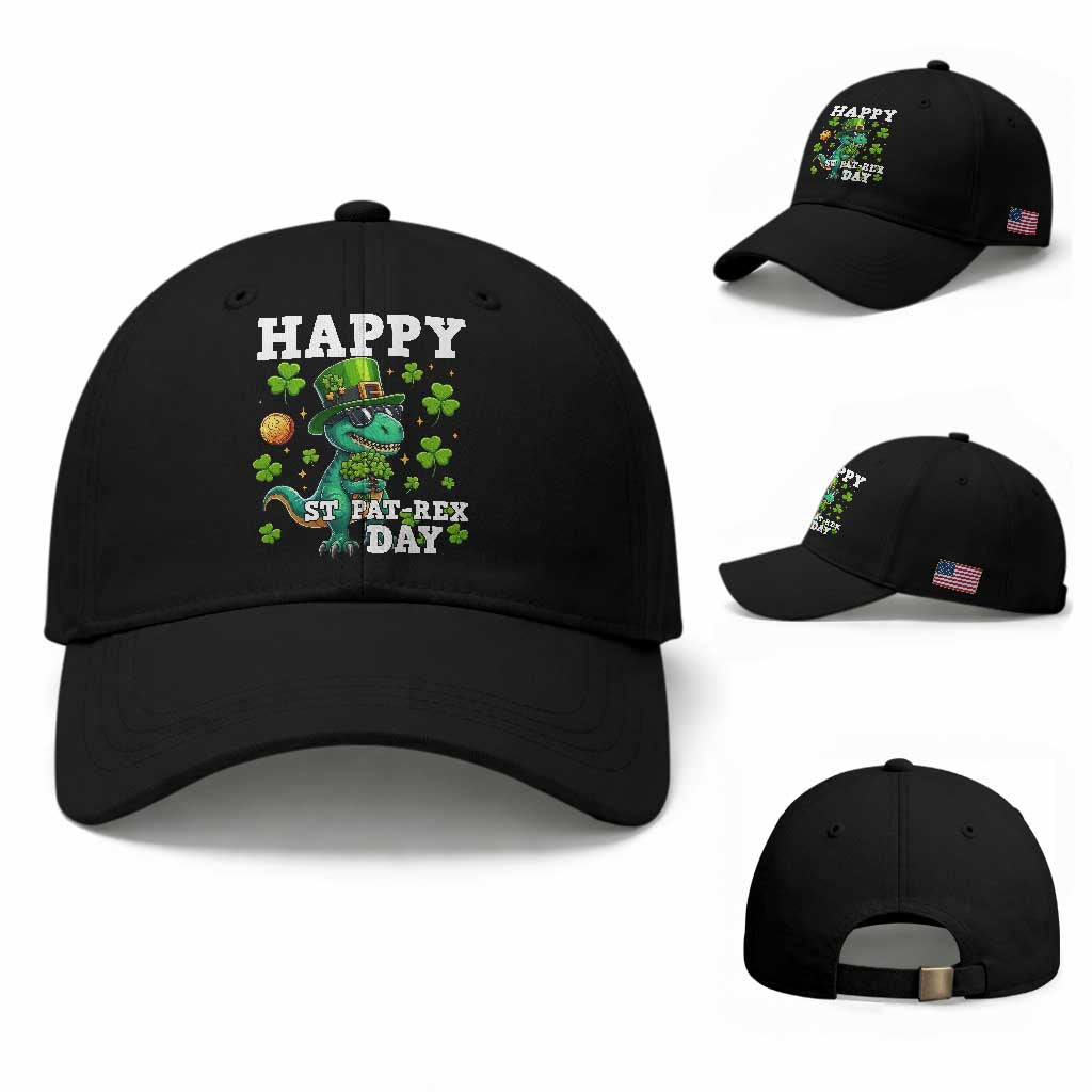 Happy St Pat Rex Day Baseball Cap St Patricks Day Dino Lover
