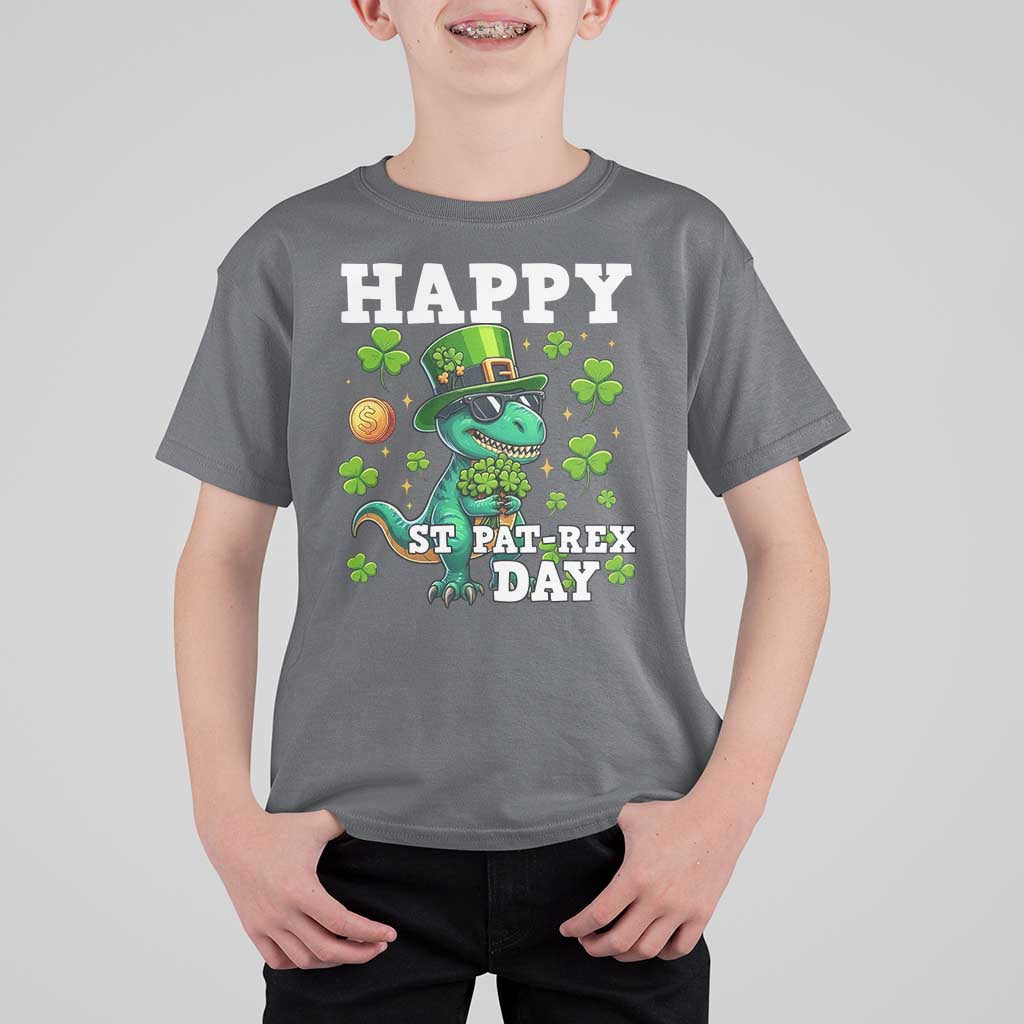 Happy St Pat Rex Day T Shirt For Kid St Patricks Day Dino Lover