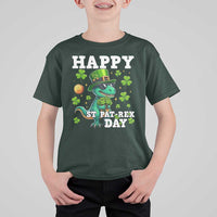 Happy St Pat Rex Day T Shirt For Kid St Patricks Day Dino Lover