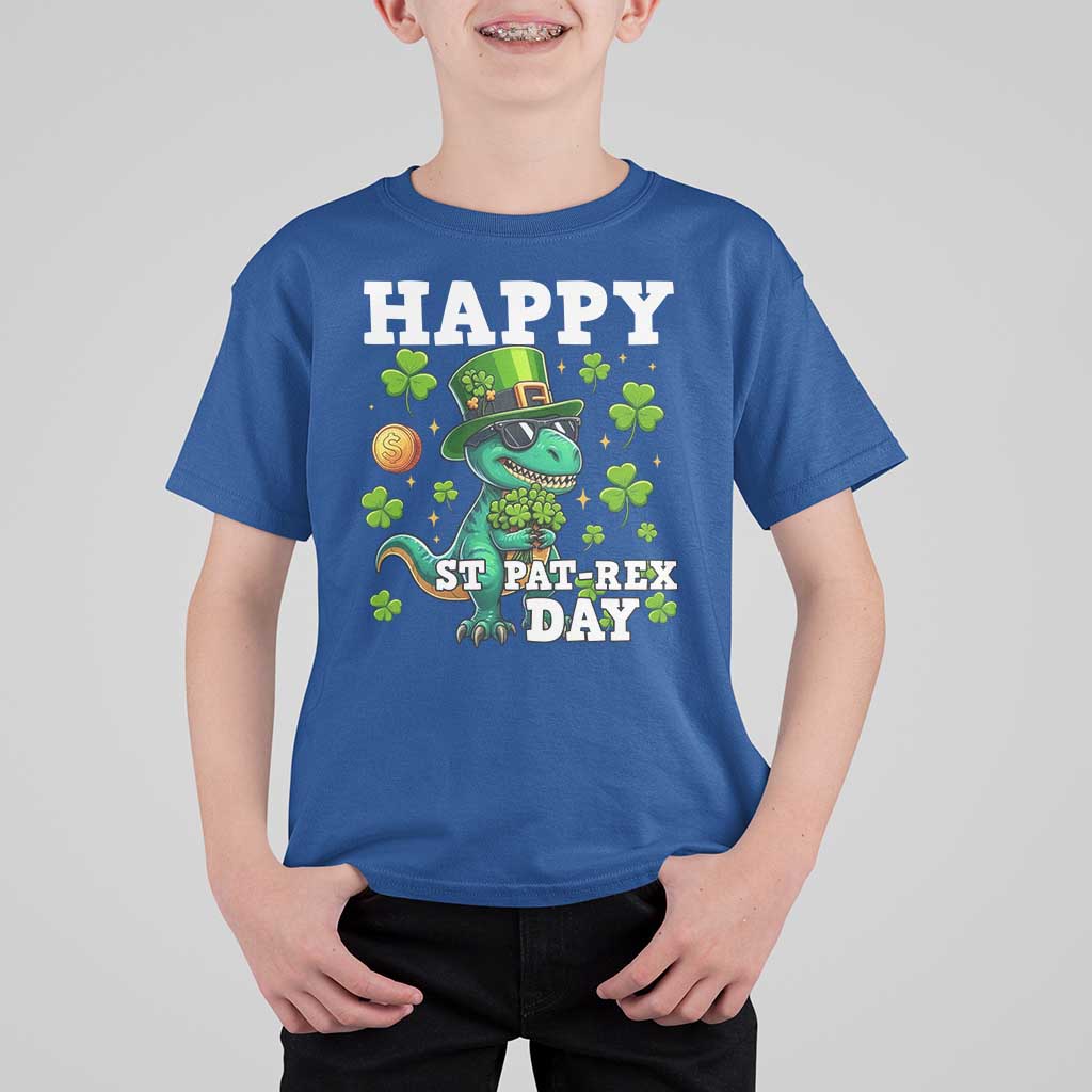 Happy St Pat Rex Day T Shirt For Kid St Patricks Day Dino Lover