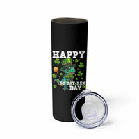 Happy St Pat Rex Day Skinny Tumbler St Patricks Day Dino Lover