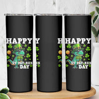 Happy St Pat Rex Day Skinny Tumbler St Patricks Day Dino Lover