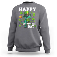 Happy St Pat Rex Day Sweatshirt St Patricks Day Dino Lover