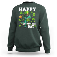 Happy St Pat Rex Day Sweatshirt St Patricks Day Dino Lover
