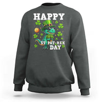 Happy St Pat Rex Day Sweatshirt St Patricks Day Dino Lover