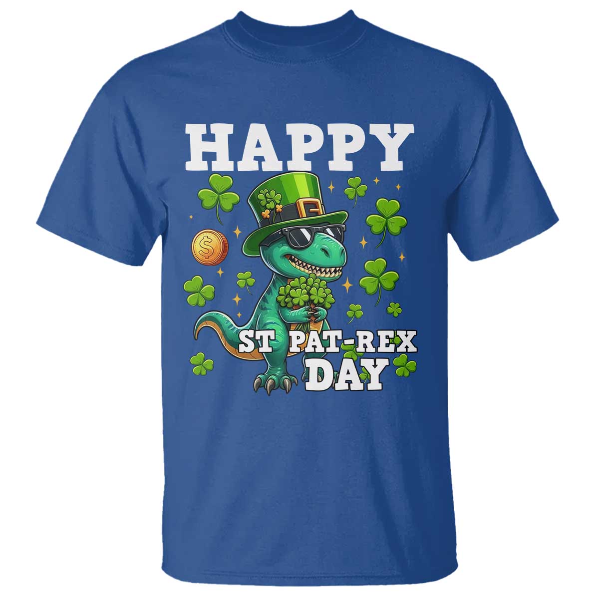Happy St Pat Rex Day T Shirt St Patricks Day Dino Lover
