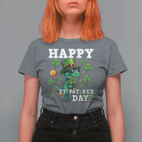Happy St Pat Rex Day T Shirt For Women St Patricks Day Dino Lover