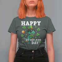 Happy St Pat Rex Day T Shirt For Women St Patricks Day Dino Lover