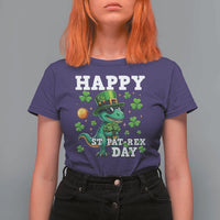 Happy St Pat Rex Day T Shirt For Women St Patricks Day Dino Lover