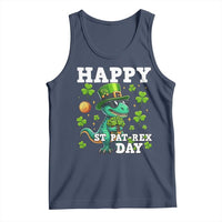 Happy St Pat Rex Day Tank Top St Patricks Day Dino Lover