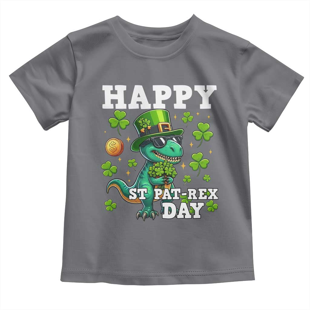 Happy St Pat Rex Day Toddler T Shirt St Patricks Day Dino Lover