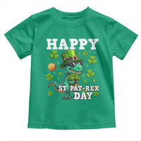 Happy St Pat Rex Day Toddler T Shirt St Patricks Day Dino Lover
