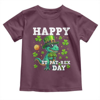 Happy St Pat Rex Day Toddler T Shirt St Patricks Day Dino Lover