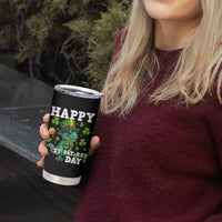 Happy St Pat Rex Day Tumbler Cup St Patricks Day Dino Lover