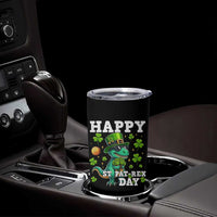 Happy St Pat Rex Day Tumbler Cup St Patricks Day Dino Lover