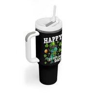 Happy St Pat Rex Day Tumbler With Handle St Patricks Day Dino Lover