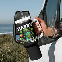 Happy St Pat Rex Day Tumbler With Handle St Patricks Day Dino Lover