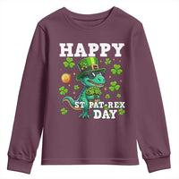 Happy St Pat Rex Day Youth Sweatshirt St Patricks Day Dino Lover