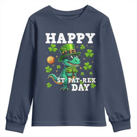 Happy St Pat Rex Day Youth Sweatshirt St Patricks Day Dino Lover