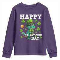 Happy St Pat Rex Day Youth Sweatshirt St Patricks Day Dino Lover