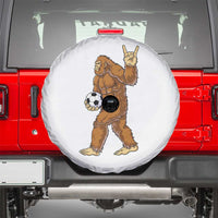 Funny Bigfoot Soccer Player Spare Tire Cover Folklore Cryptid Gift