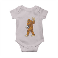 Funny Bigfoot Soccer Player Baby Onesie Folklore Cryptid Gift