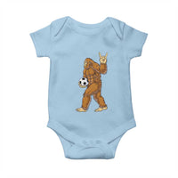 Funny Bigfoot Soccer Player Baby Onesie Folklore Cryptid Gift