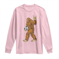 Funny Bigfoot Soccer Player Long Sleeve Shirt Folklore Cryptid Gift
